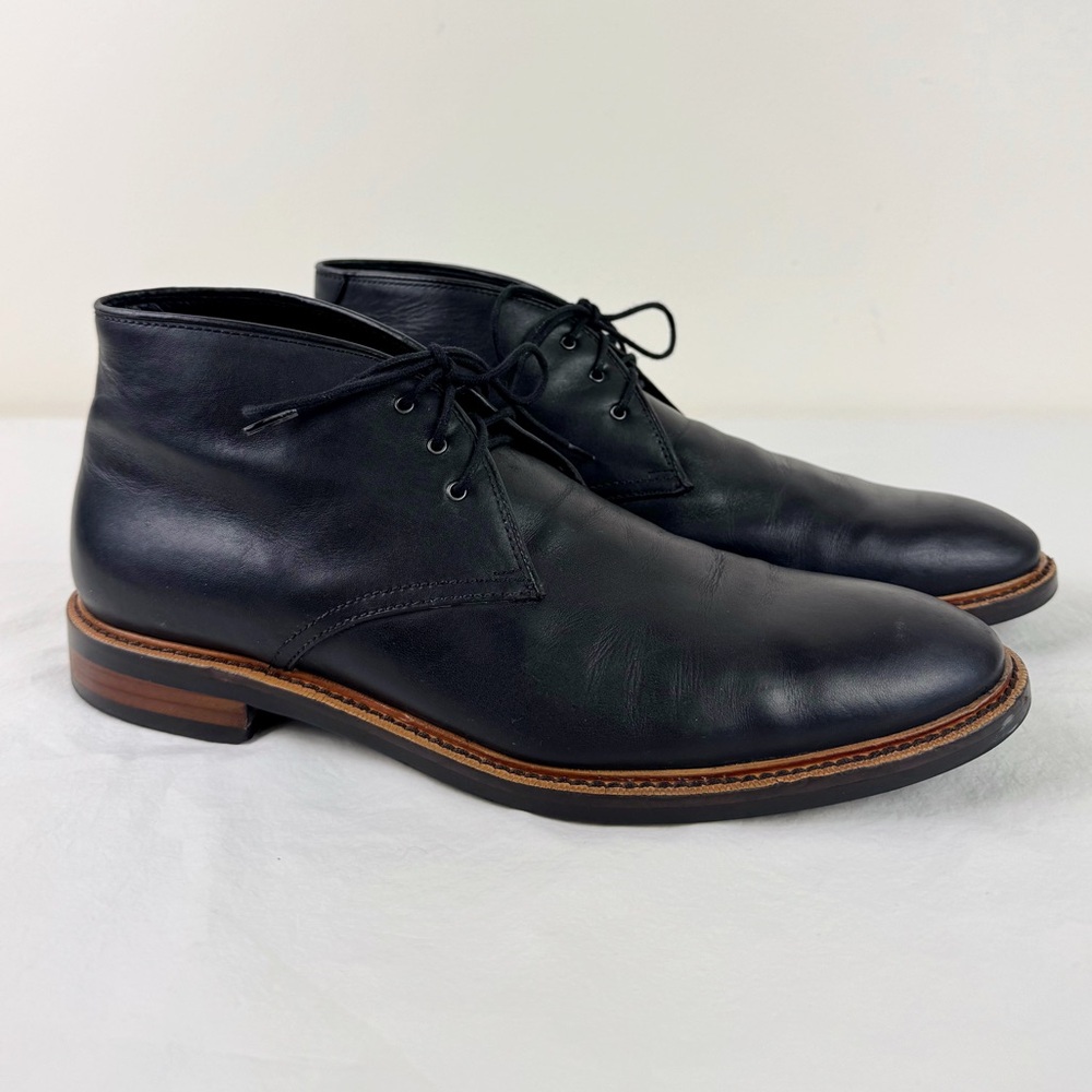 Gordon Rush Black Leather Chukka Boots